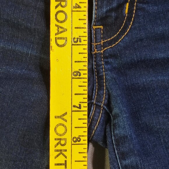 American Eagle jeggings women's size 4 ink blue skinny super stretch low-rise - Picture 12 of 13